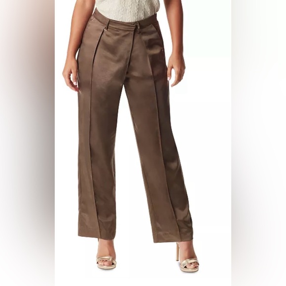 Sam Edelman Pants - Sam Edelman Devyn Crossover Trousers In Chocolate Chip Size 8 NWT